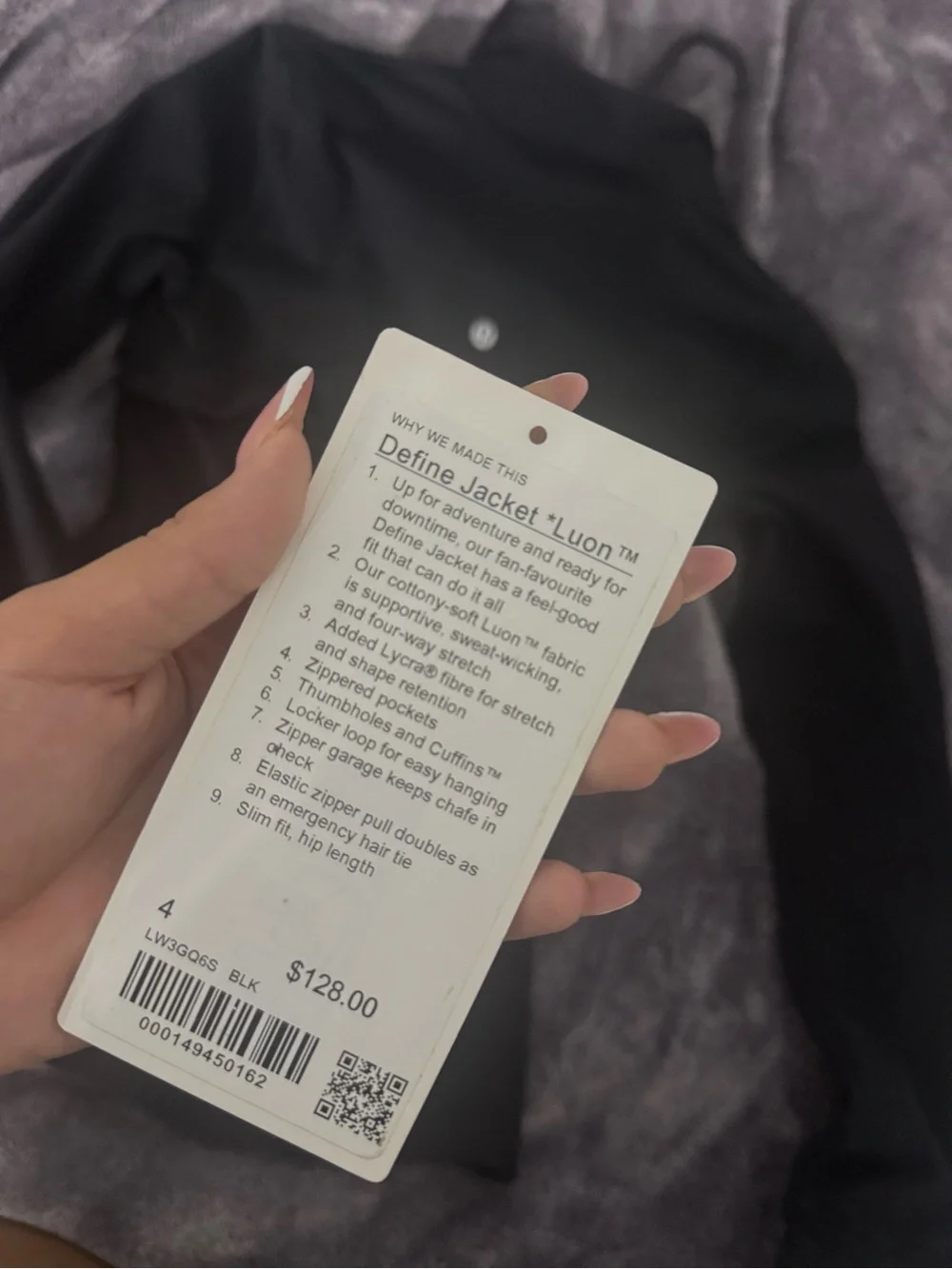 lululemon athletica Black Full-Zip Performance Jacket